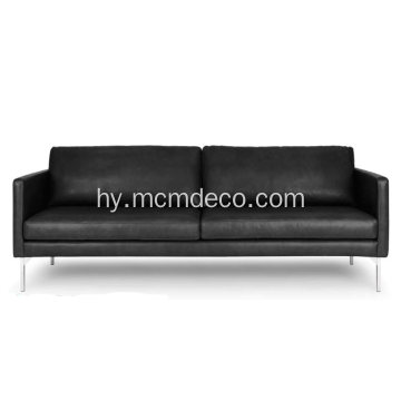 Բարձրակարգ Echo Oxford Black Leather բազմոց